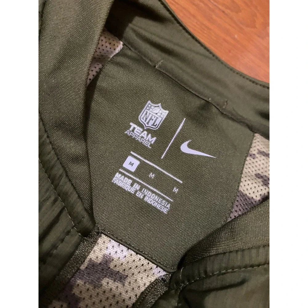 Green Bay Packers Jacket Men Medium Nike Salute To Service Team Full Zip